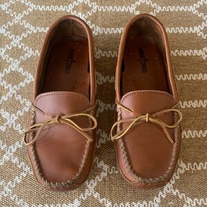 Minnetonka Brown Leather Loafers for Men